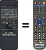 Télécommande équivalente RRMCG 0412 UM