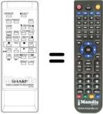 Télécommande équivalente RRMCG 0610 GESA