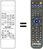 Télécommande équivalente RRMCG 0662 UMSA