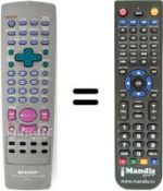 Télécommande équivalente Sharp VC M301 SM