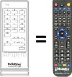 Télécommande équivalente RV 18B