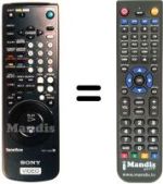 Télécommande équivalente Sony SLV-E 830