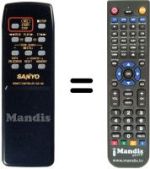 Télécommande équivalente Sanyo VMRZ-1P