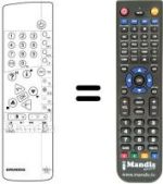 Replacement remote control Grundig ST 63-255 IDTV