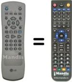 Télécommande équivalente LG STV 365