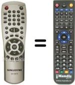 Télécommande équivalente SV 12919