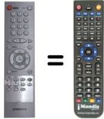 Télécommande équivalente Samsung TF 33C3D