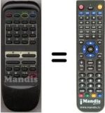 Télécommande équivalente JXZB
