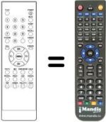 Télécommande équivalente Sansui LTV 2045