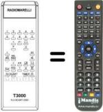 Télécommande équivalente T 3000