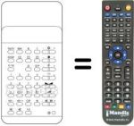 Télécommande équivalente TC 113