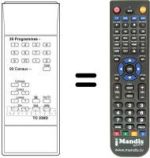 Télécommande équivalente Oceanic 63 OC 9521