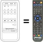 Télécommande équivalente TC 8