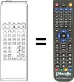 Télécommande équivalente TM 99