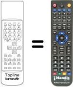 Télécommande équivalente TOPLINE