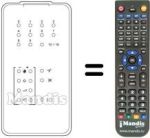 Replacement remote control Magnadyne TVC 20 PR IR