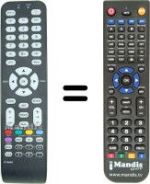 Télécommande équivalente Hifivox 32 E 92 NH 22 W