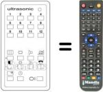 Télécommande équivalente US 12 PROG