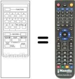 Télécommande équivalente Cge VRC 7043