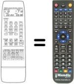Télécommande équivalente Atlantic VTR 3002 S