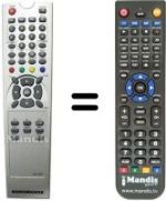 Télécommande équivalente United UTV 14X83 D (ver. 2)