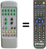 Télécommande équivalente Mivar 26 M 2 DVB