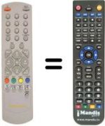 Télécommande équivalente Manhattan 6800