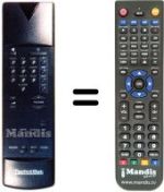 Télécommande équivalente Technisat ASTRASTAR AX2