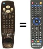 Télécommande équivalente LG 2380 P