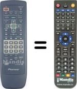 Télécommande équivalente Pioneer DV 626
