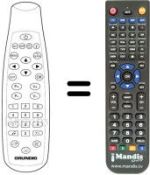 Replacement remote control Grundig DTR 1200