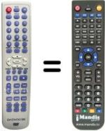Télécommande équivalente Daewoo DV 2500 H