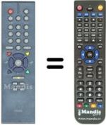 Télécommande équivalente Triax DVB 65 S