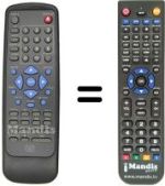 Replacement remote control MARVEL LOUIS DVD ML A55