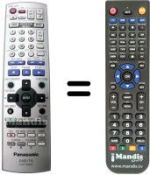 Télécommande équivalente National DMRE-S30 V