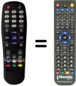 Télécommande équivalente Hyundai HSS 830 CI