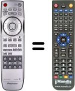 Télécommande équivalente Pioneer DV 668AV