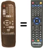 Télécommande équivalente Teleavia DVD 400 SA