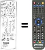 Télécommande équivalente Hifivox DTH 3600