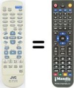 Télécommande équivalente JVC XV-33