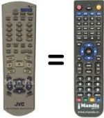Télécommande équivalente JVC XV-FA92