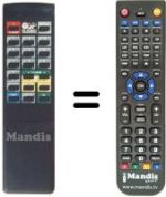 Télécommande équivalente Amstrad SRX 510