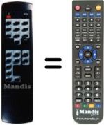 Télécommande équivalente Amstrad SRD 1600