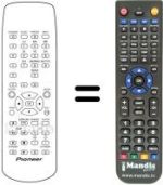 Télécommande équivalente Pioneer DBR-S400NL