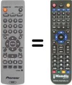 Télécommande équivalente Pioneer DVD 3505