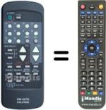 Télécommande équivalente Orion 076L078090