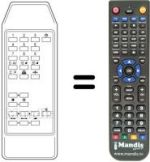 Télécommande équivalente LG 105-520B