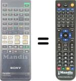 Télécommande équivalente Sony 1-465-783-11