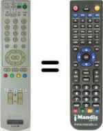 Télécommande équivalente Sony RM-X800