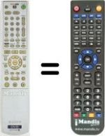 Télécommande équivalente Sony RDR-HX900